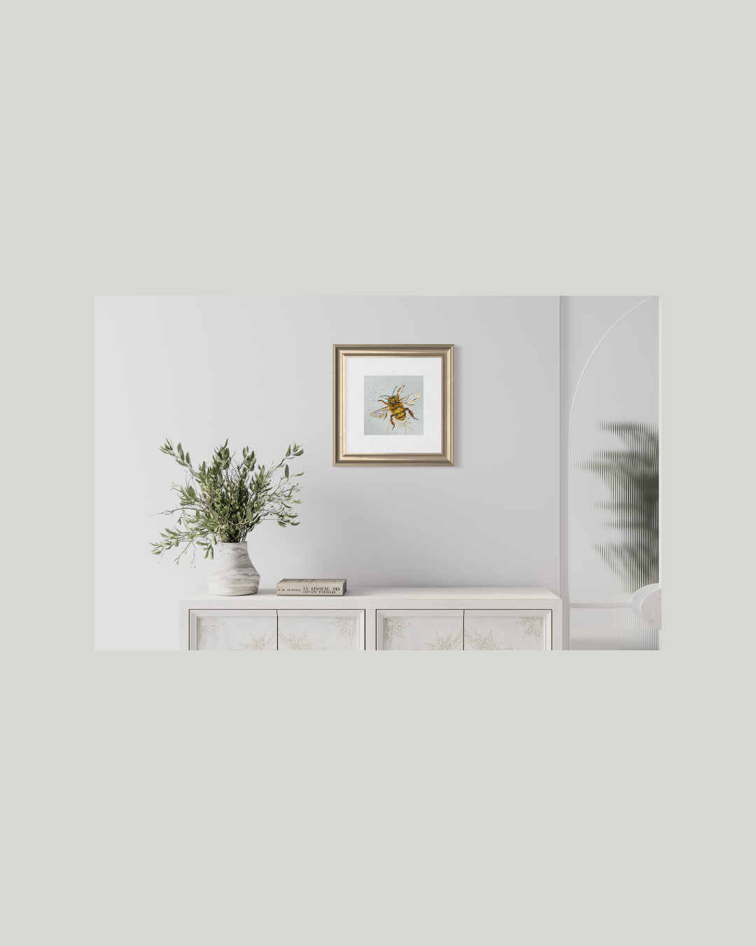 SOLD "The Little Olive-Backed Sunbird" Acrylic on canvas. *Fine art prints available