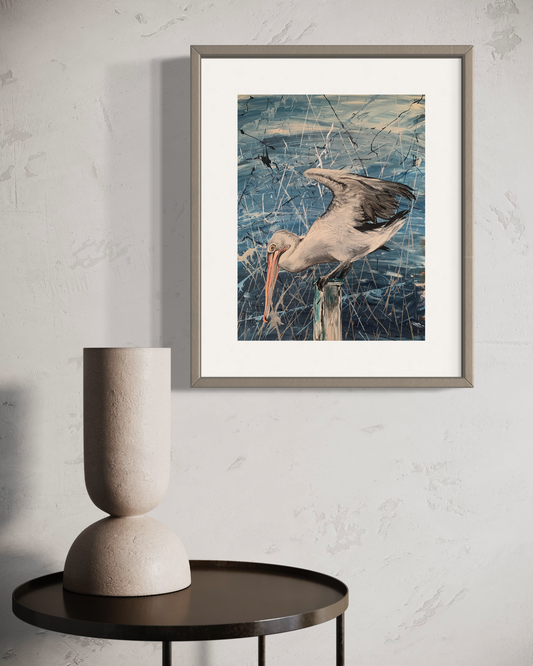 SOLD Waiting for Lunch, Acrylic on art paper. Size 30cm x 42 cm (A3)