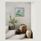 FOR SALE "The Spectacular Little Olive-Backed Sunbird" Acrylic on canvas.