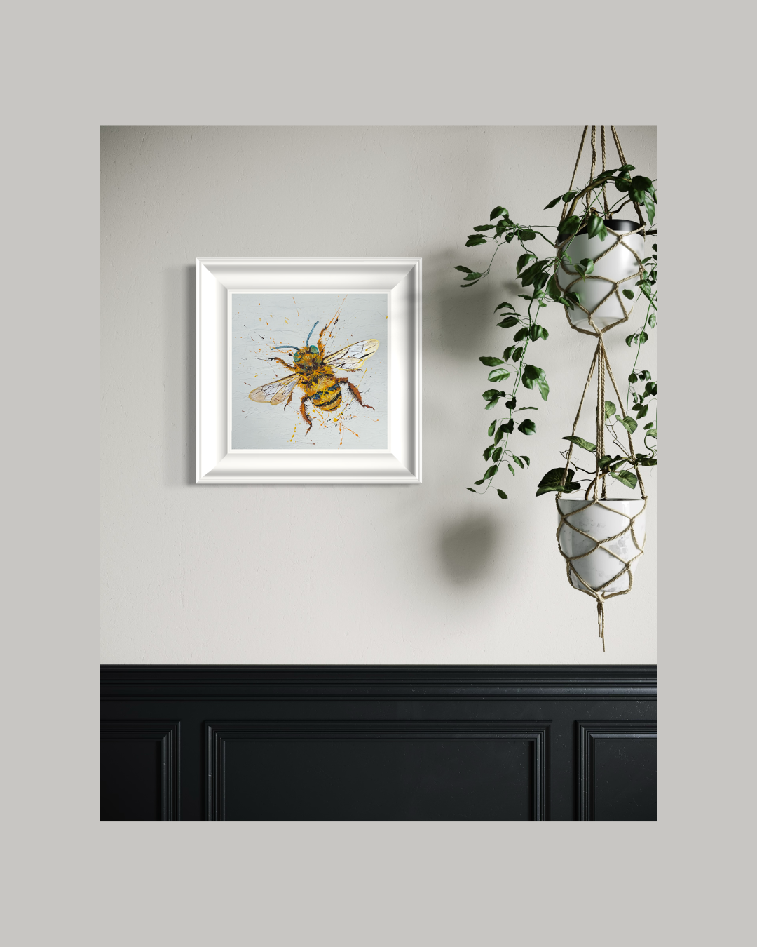 SOLD "The Little Olive-Backed Sunbird" Acrylic on canvas. *Fine art prints available