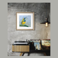 FOR SALE "The Spectacular Little Olive-Backed Sunbird" Acrylic on canvas.