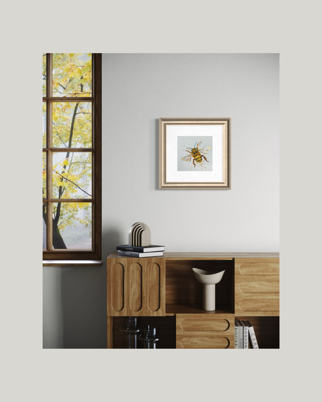 SOLD "The Little Olive-Backed Sunbird" Acrylic on canvas. *Fine art prints available