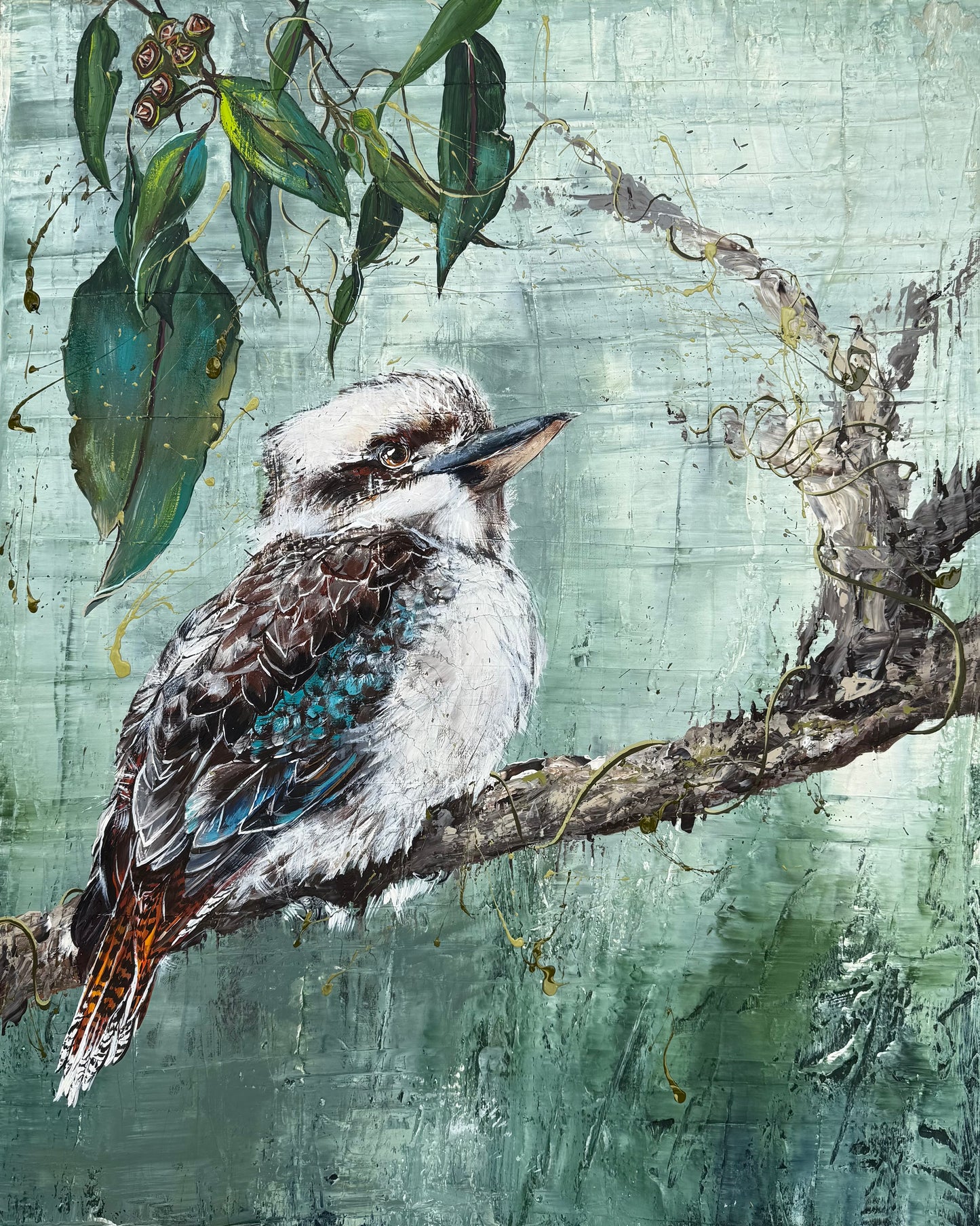 ORIGINAL FOR SALE "A Home Among The Gumtrees" Acrylic on canvas