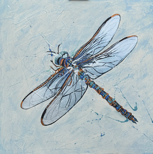 FOR SALE "Fly High Dragonly 2", an interpretation of the native Australian Hawk Dragonfly.