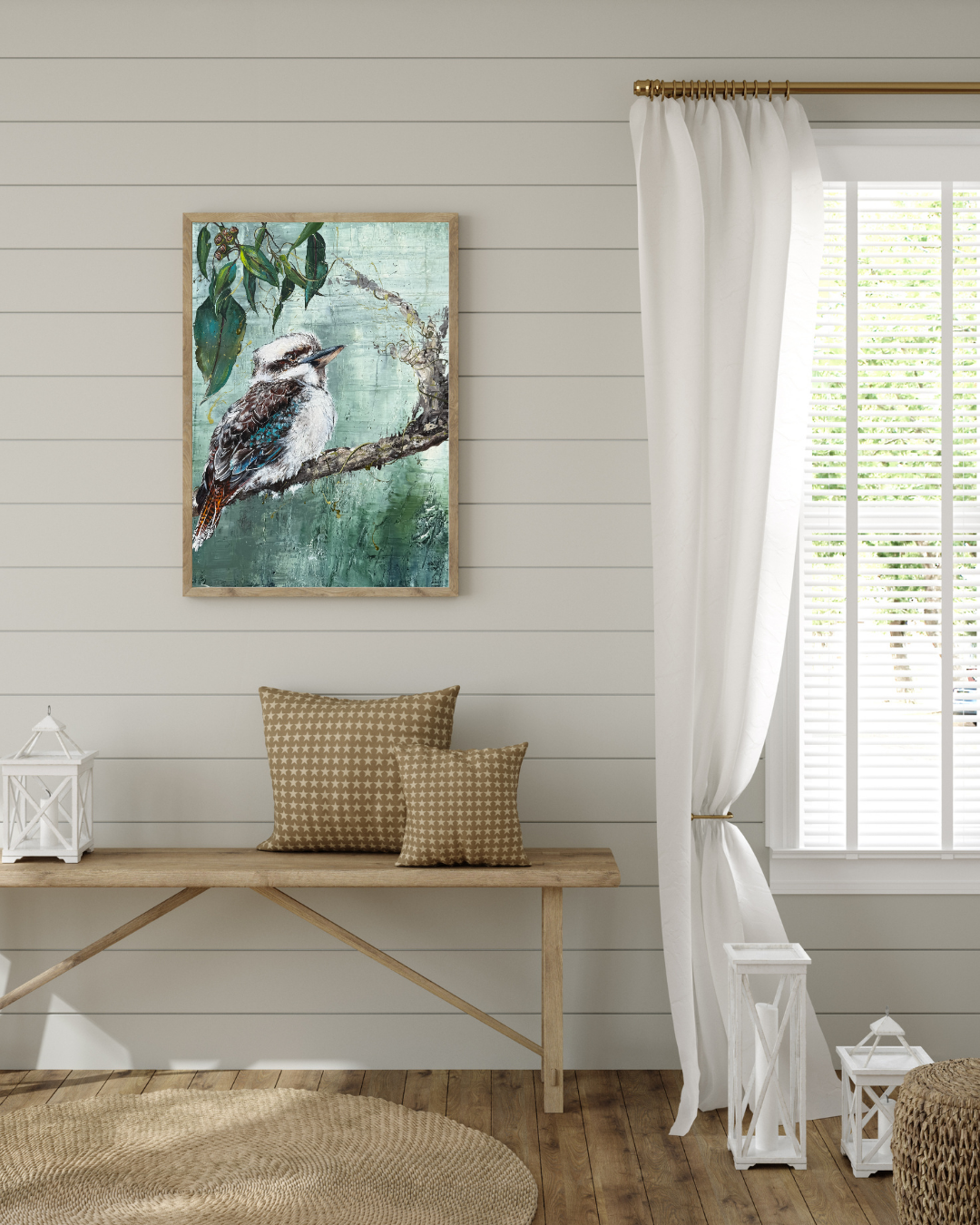 ORIGINAL FOR SALE "A Home Among The Gumtrees" Acrylic on canvas