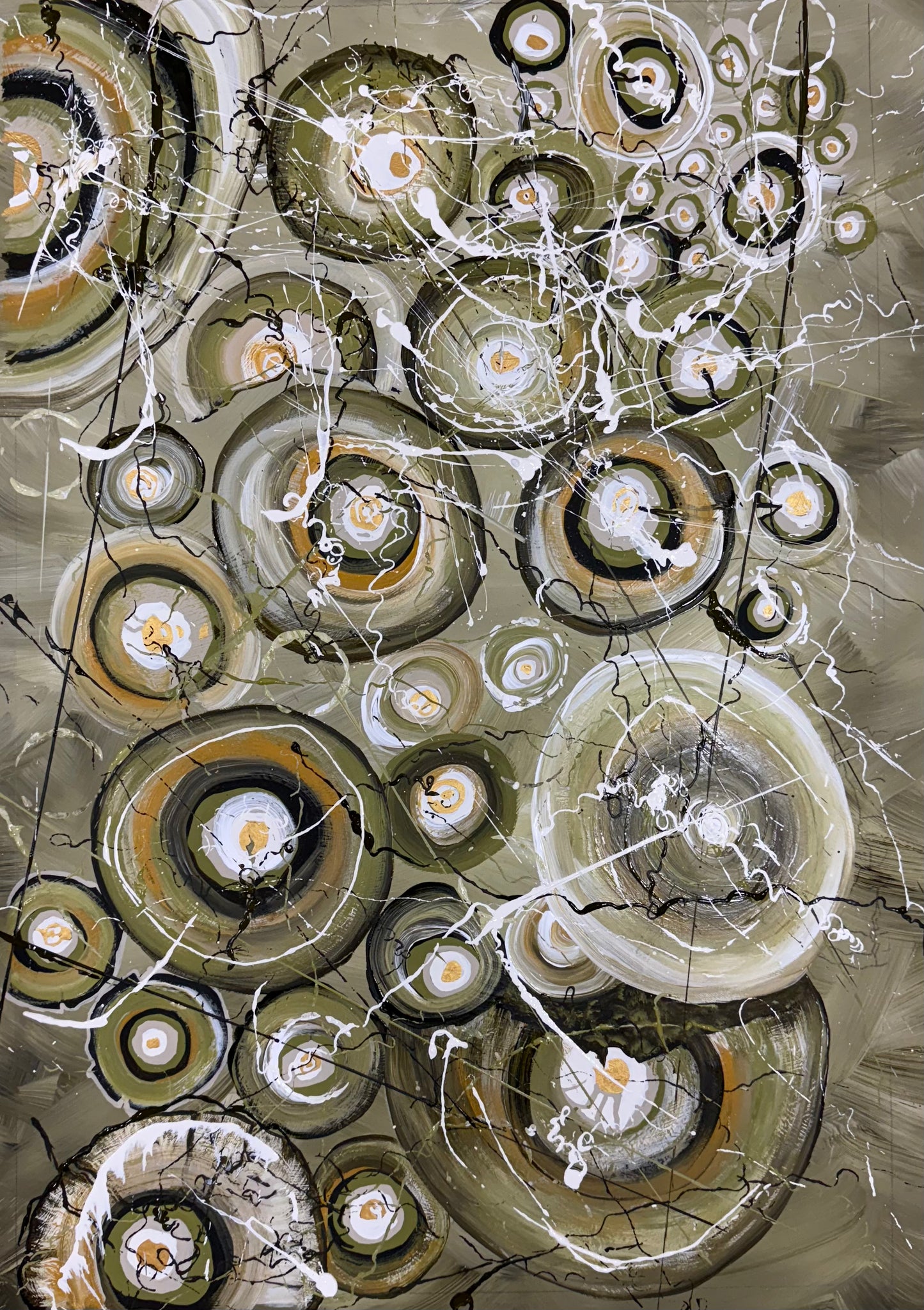 FOR SALE "The Secrets We Keep" Retro Design. Matte acrylic on art board