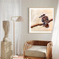 SOLD Baby Kookaburra on Branch, acrylic on board. Size: square 41cm x 41cm