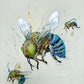 ORIGINAL FOR SALE "Blue-Banded Beauties 2" Acrylic on canvas, *Fine Art Prints Available*