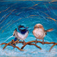 SOLD "True Love" A pair of native Australian Superb Fairy Wrens