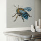 SOLD "Bee my Honey Bee 2" - the native Australian blue-banded bee. Acrylic & texture paste on canvas.