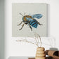 SOLD "Bee my Honey Bee 2" - the native Australian blue-banded bee. Acrylic & texture paste on canvas.