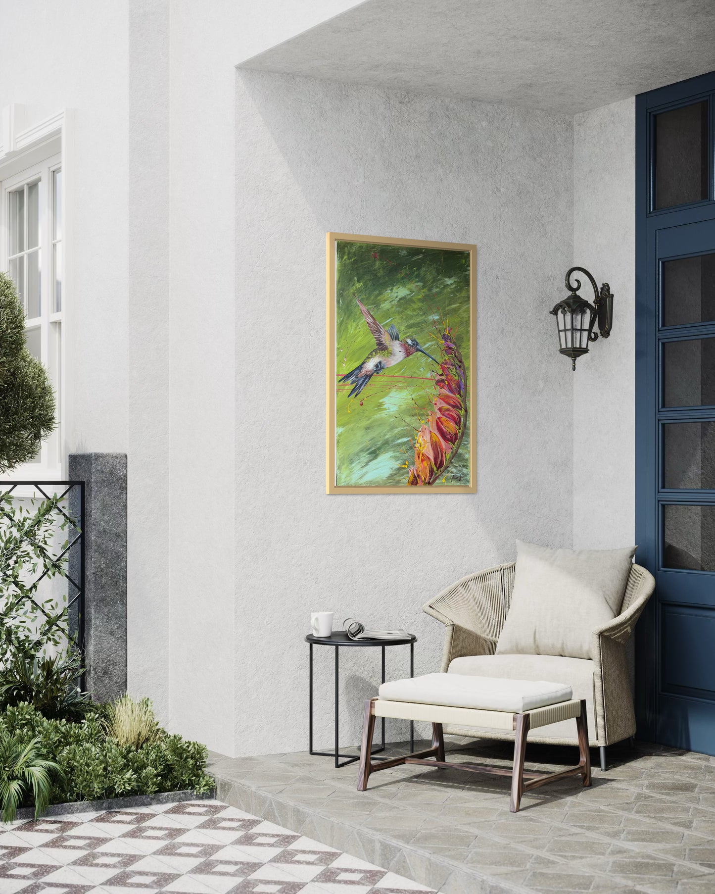 FOR SALE: Framed - Hummingbird in Flight, 76cm x 51cm (20" x 30")
