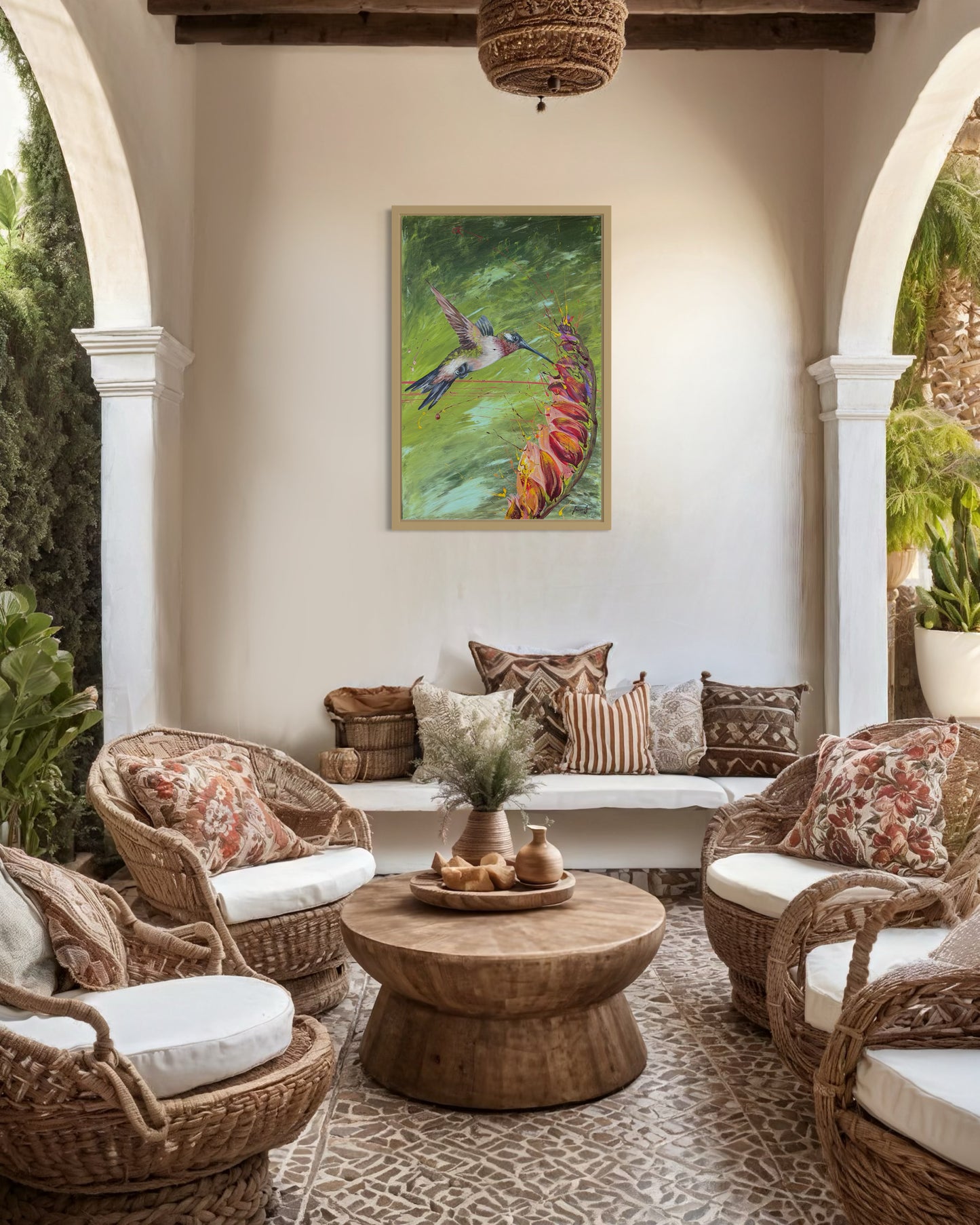 FOR SALE: Framed - Hummingbird in Flight, 76cm x 51cm (20" x 30")