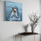 SOLD "King Penguins - Love at world's end" acrylic and pen on canvas