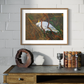 SOLD Sulphur-Crested Cockatoo in Bushland, acrylic on art paper, size (unframed): 30 x 42cm, A3