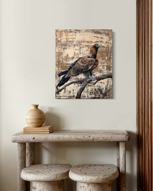 SOLD "The Magnificent Wedge Tail Eagle" acrylic on canvas.