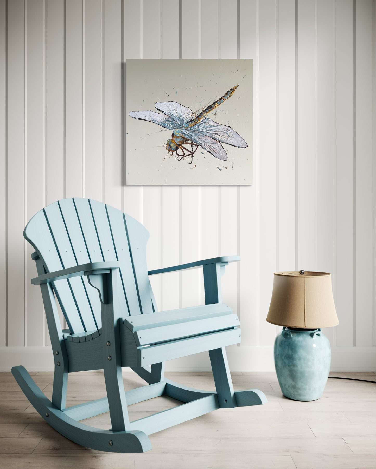 FOR SALE "Fly High Dragonfly" - A variation of the native Australian Emperor Dragonfly. Acrylic & texture paste on canvas.
