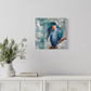 SOLD "Laser Focus, The Azure Kingfisher", acrylic on canvas.