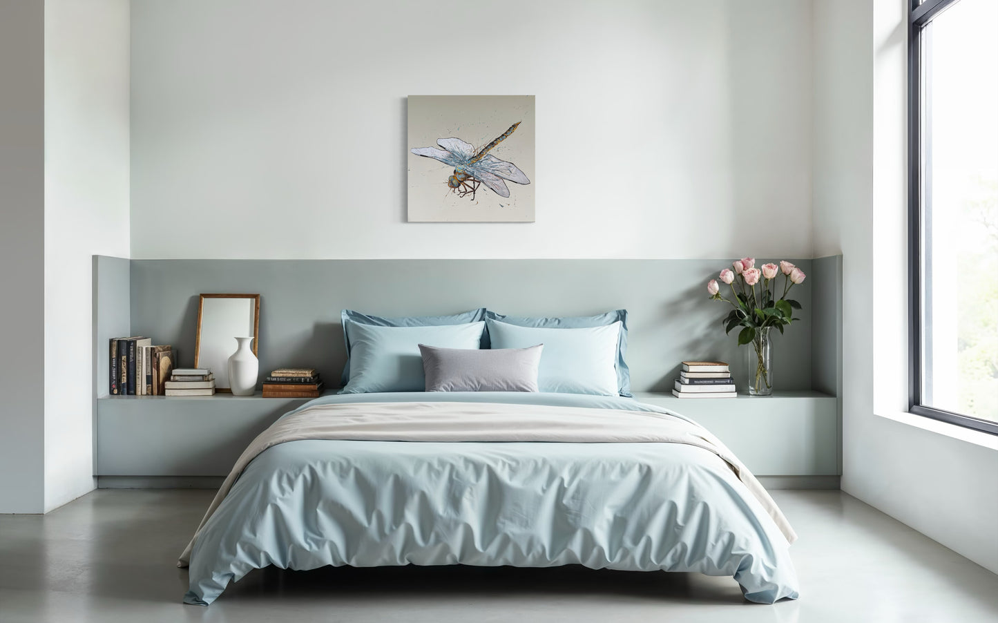 FOR SALE "Fly High Dragonfly" - A variation of the native Australian Emperor Dragonfly. Acrylic & texture paste on canvas.