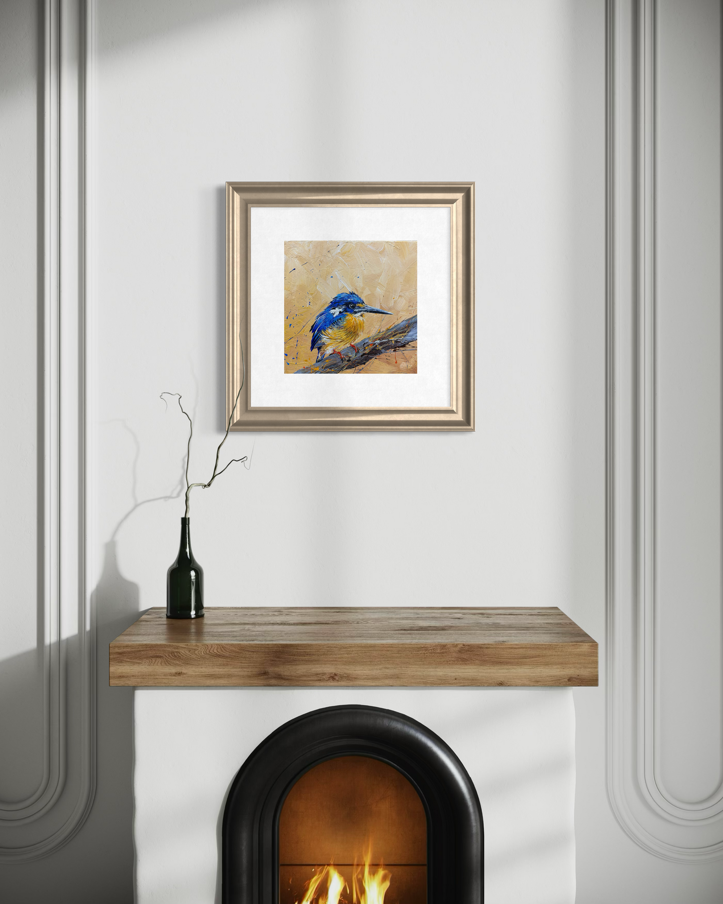 SOLD -Fine Art Prints available "The Little Azure Kingfisher" native to Australia