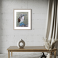 FOR SALE "The Blue-Footed Booby Bird", native to the eastern Pacific Ocean. Acrylic on canvas