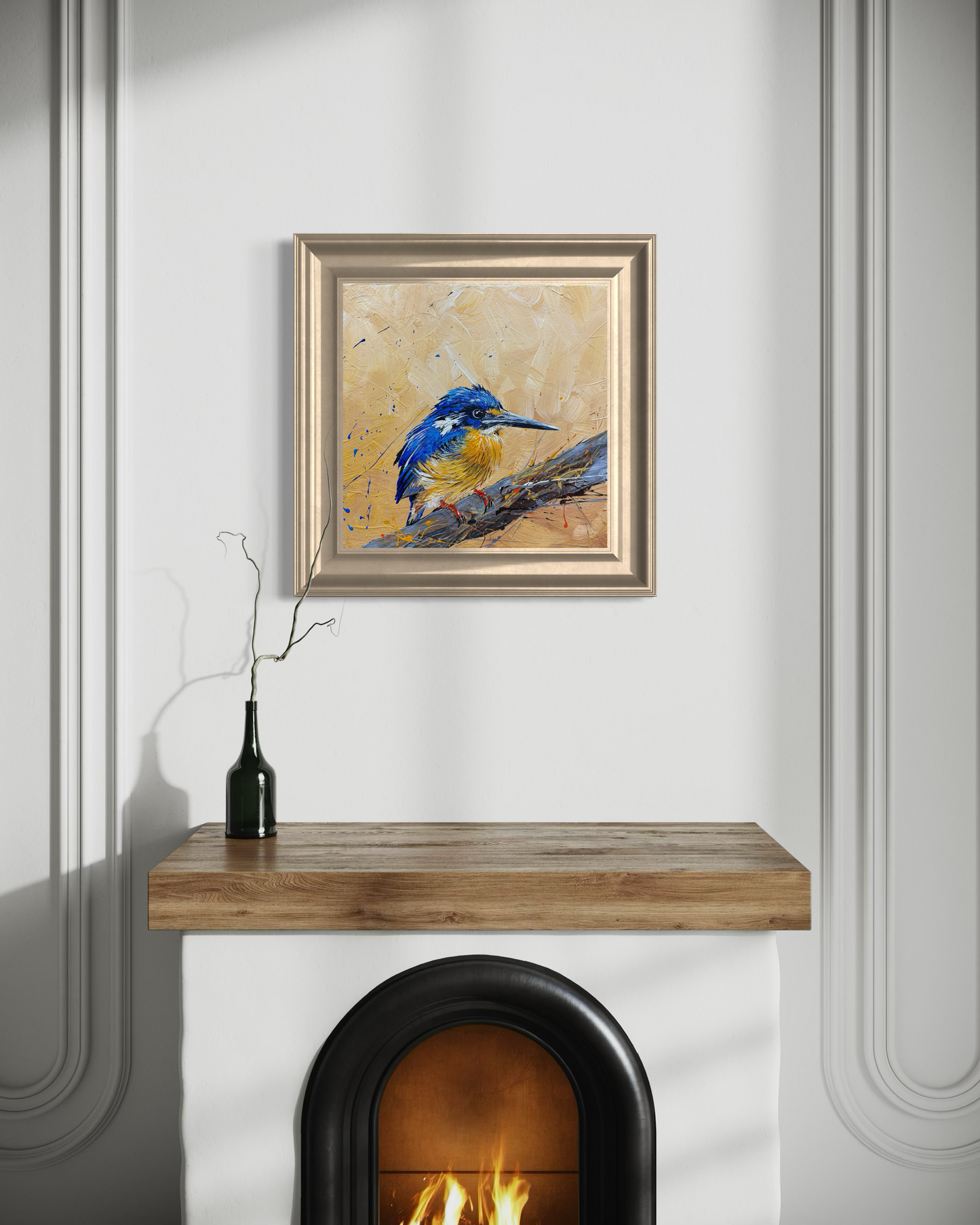 SOLD -Fine Art Prints available "The Little Azure Kingfisher" native to Australia