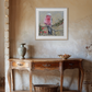 FOR SALE "The Gorgeous Pink Galah with Pink Grevillea", Both Native to Australia. Acrylic on canvas