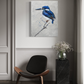 FOR SALE: "Tiny but Mighty" the Australian native Little Kingfisher. Acrylic on canvas
