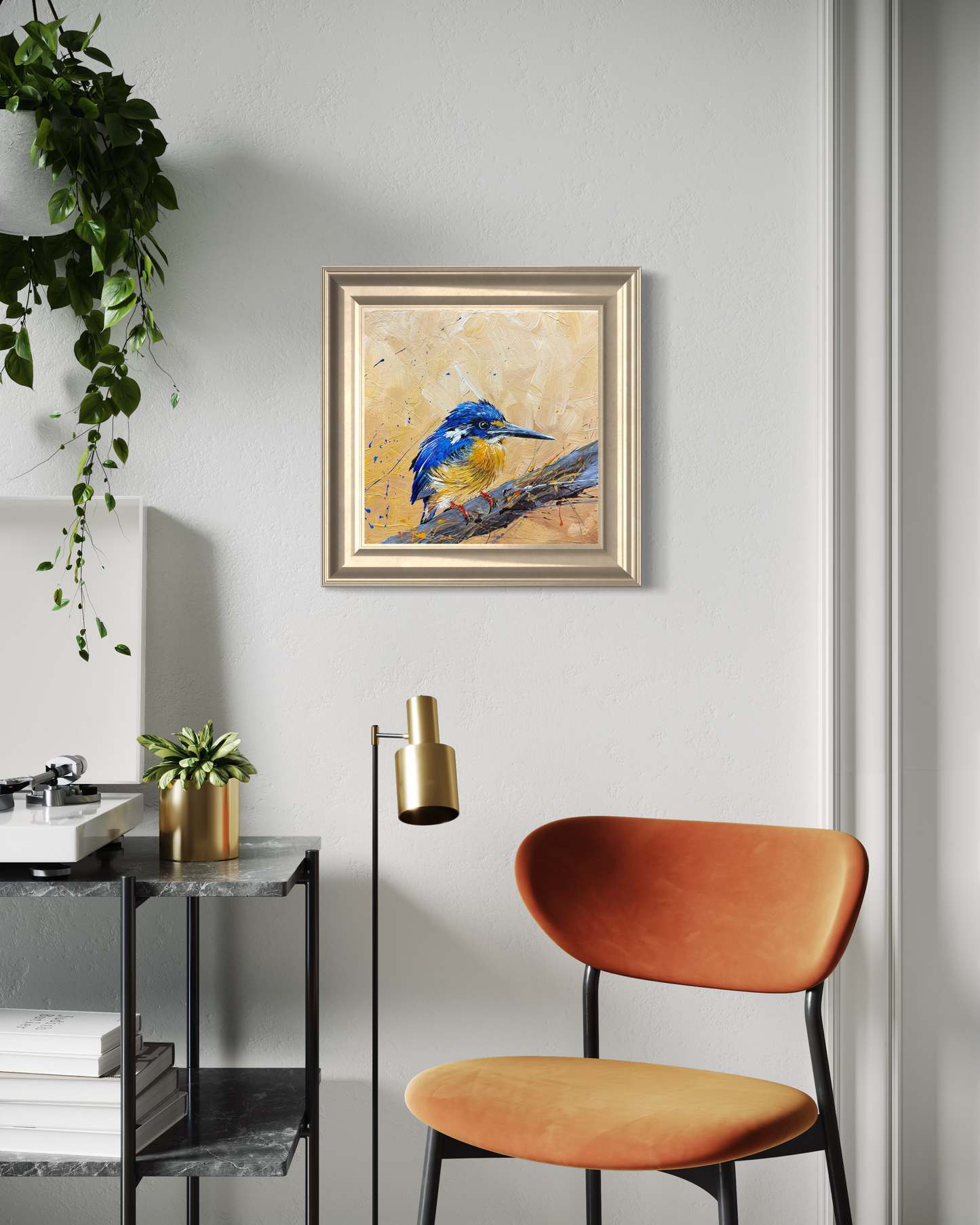 SOLD -Fine Art Prints available "The Little Azure Kingfisher" native to Australia