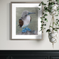 FOR SALE "The Blue-Footed Booby Bird", native to the eastern Pacific Ocean. Acrylic on canvas