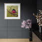 SOLD -Fine Art Prints available. "Pink Robin", one of Australia's most beautiful native birds. Acrylic on canvas. *Fine art prints are also available