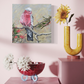 FOR SALE "The Gorgeous Pink Galah with Pink Grevillea", Both Native to Australia. Acrylic on canvas
