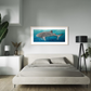 SOLD Freedom, the stunning Whale Shark. acrylic on canvas. Size: L 61cm x W 122cm