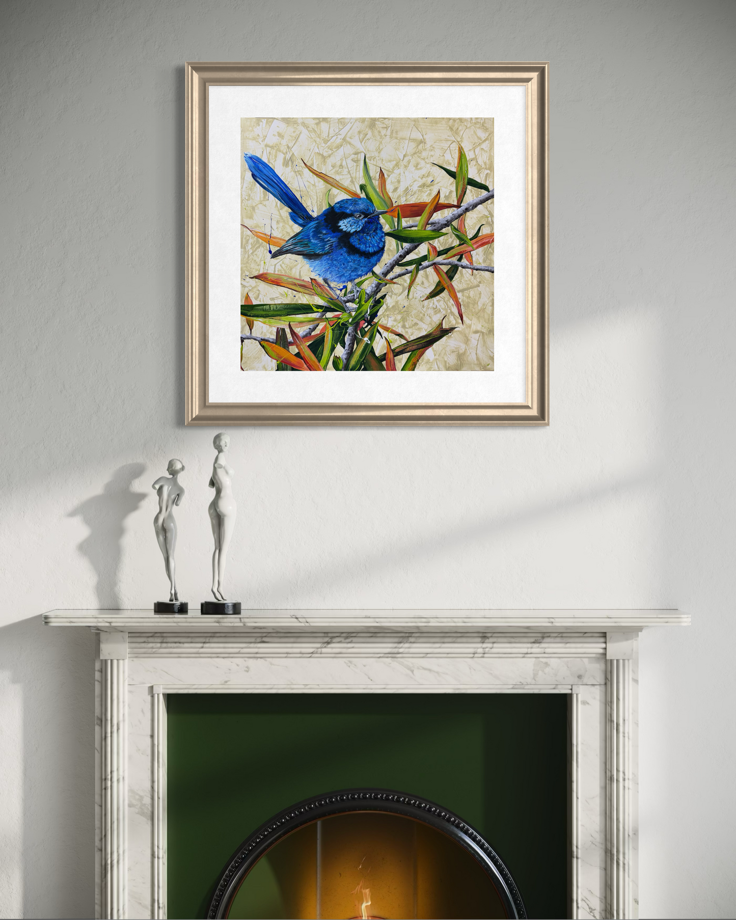 SOLD "The Splendid Chap", the male Splendid Fairy Wren in breeding season. *Fine Art Prints available