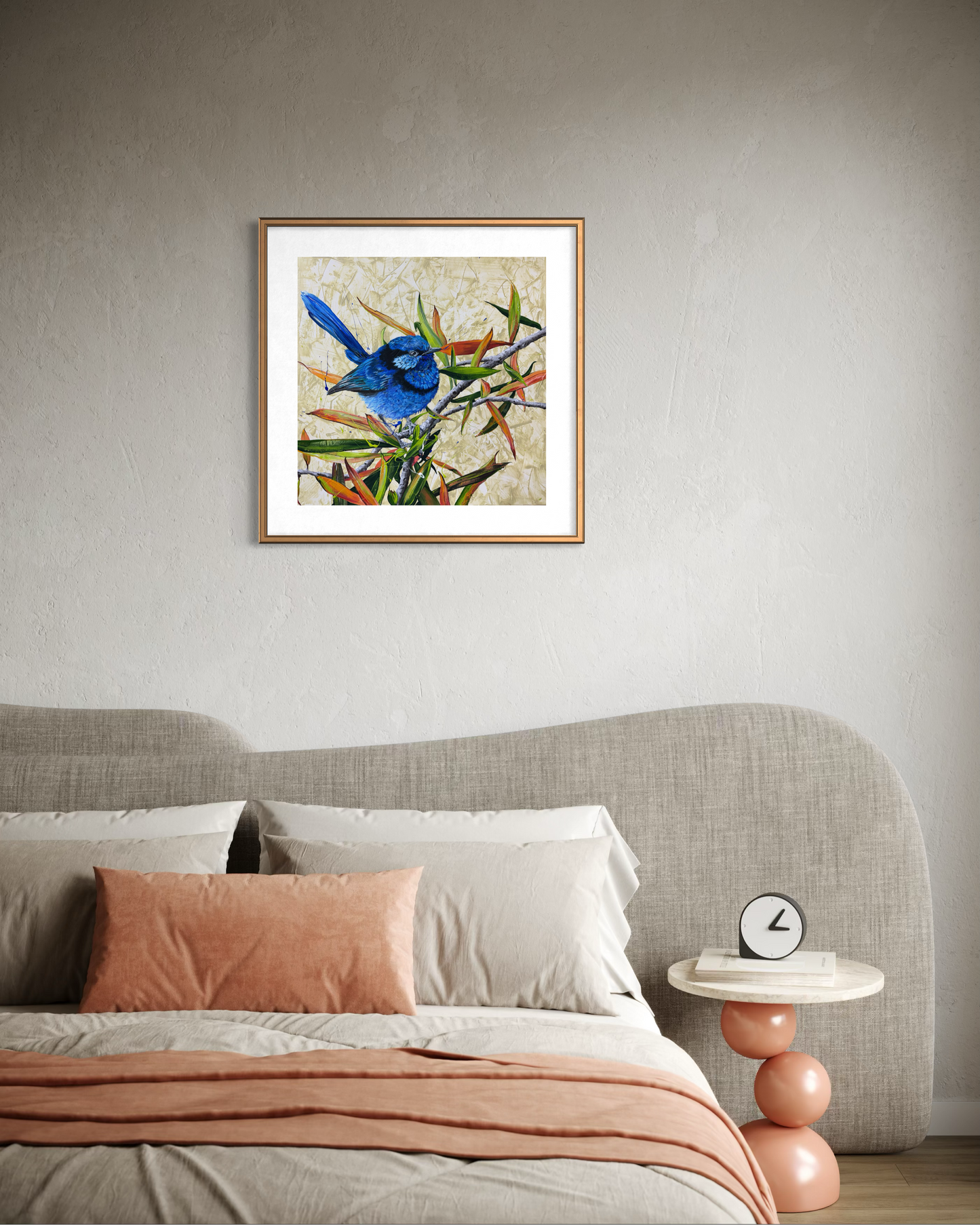 SOLD "The Splendid Chap", the male Splendid Fairy Wren in breeding season. *Fine Art Prints available