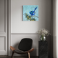 SOLD "Boy in Blue", the native Australian male Splendid Fairy Wren. Acrylic on canvas.