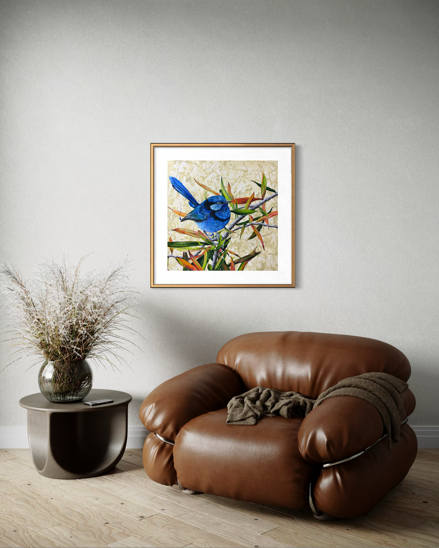 SOLD "The Splendid Chap", the male Splendid Fairy Wren in breeding season. *Fine Art Prints available